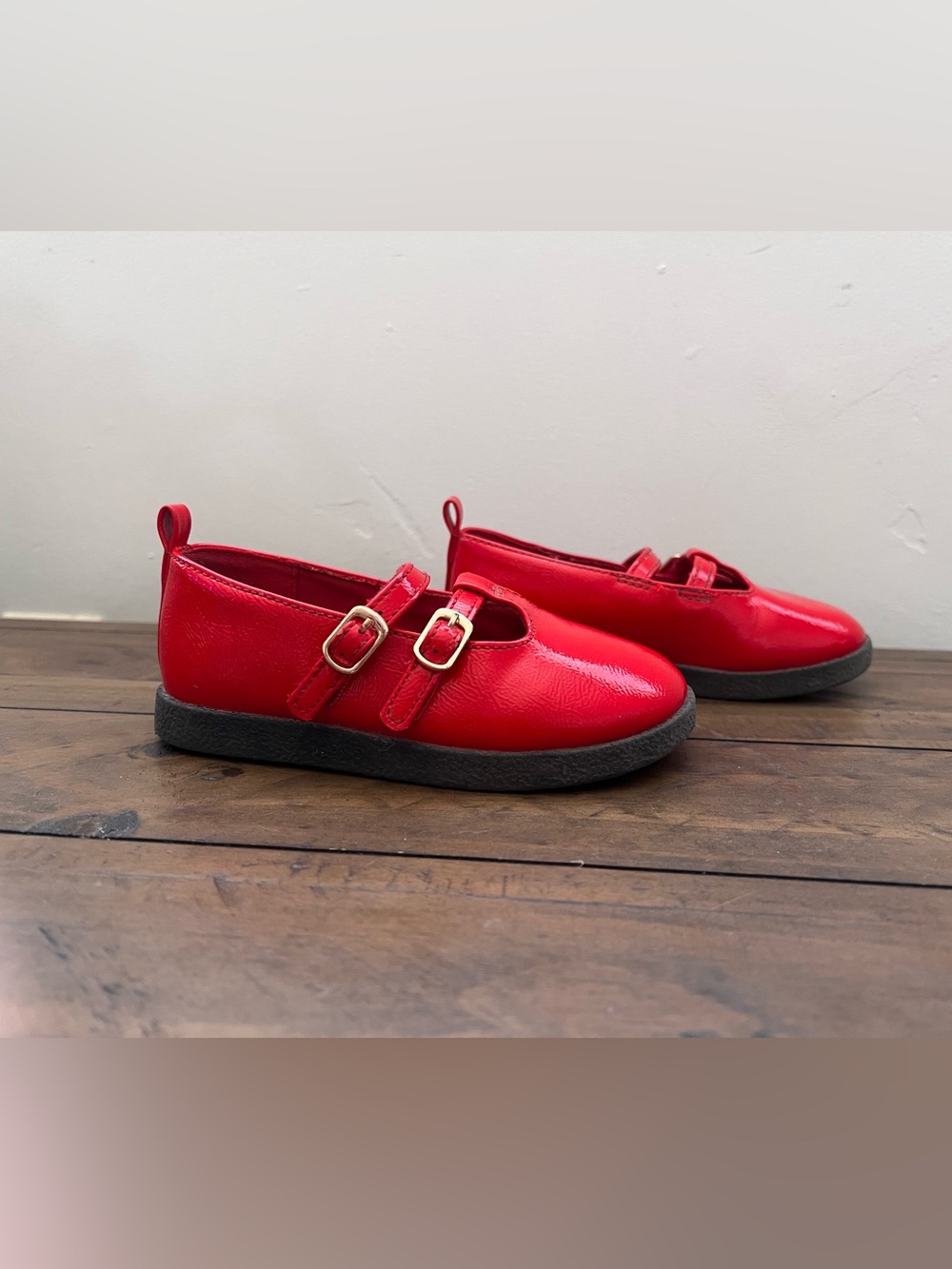 Girls' Old Navy Red Double-Strap Mary Jane Dress Shoes